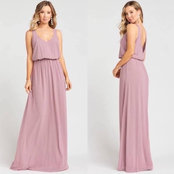 Show Me Your MuMu Dresses & Skirts - Show Me Your Mumu NWOT Kendall Maxi Dress in Antique Rose Chiffon